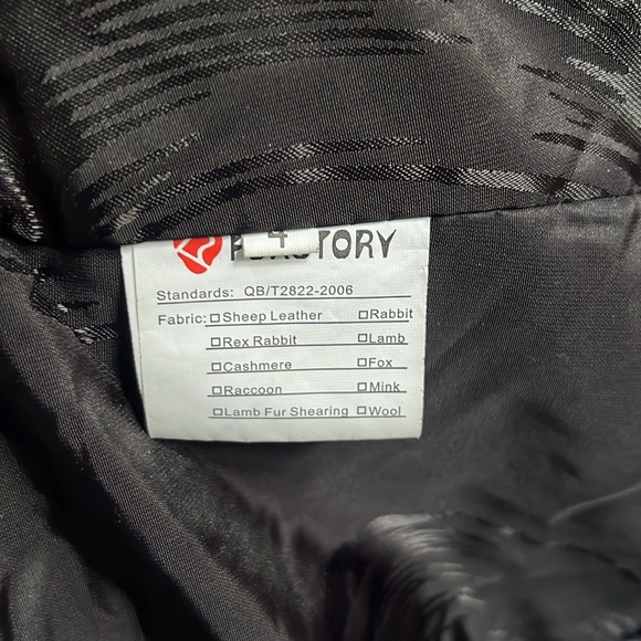 Hooded Black Fur Story rabbit fur coat, size 4. - Picture 8 of 10